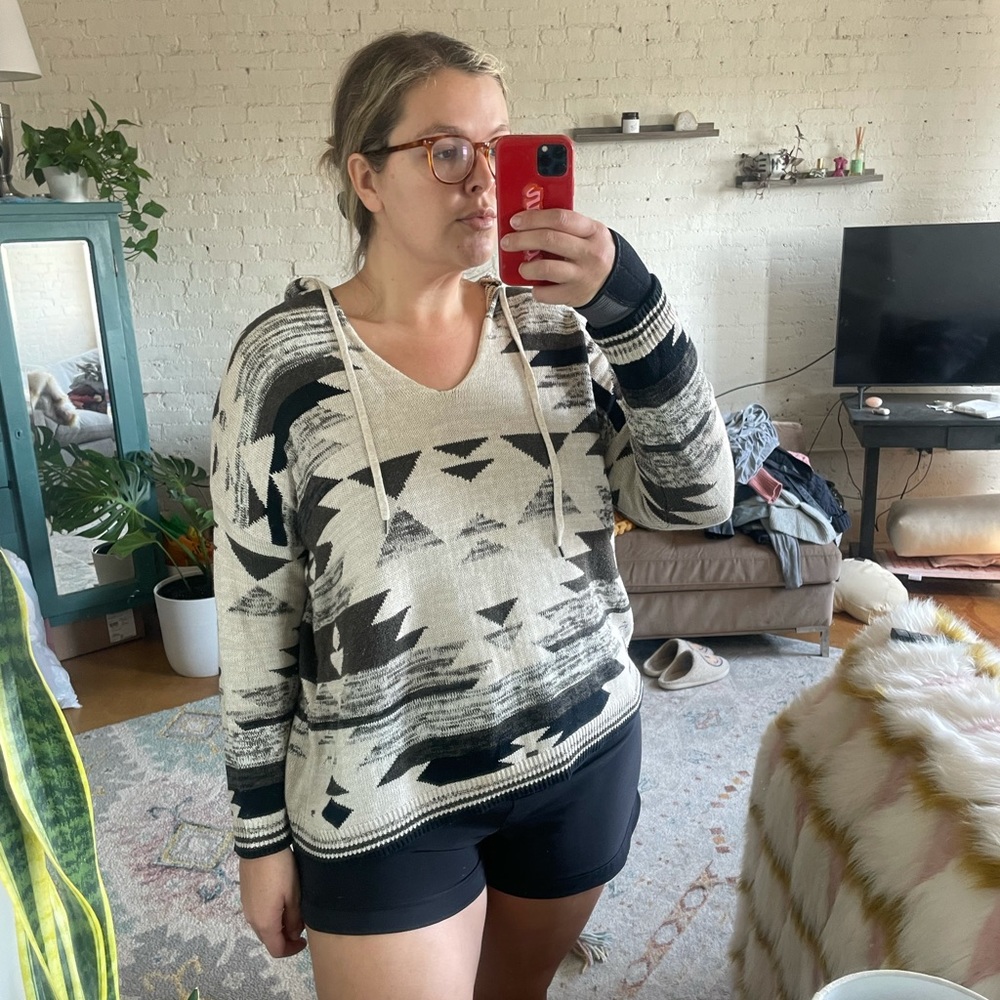 American eagle Aztec beach hoodie
